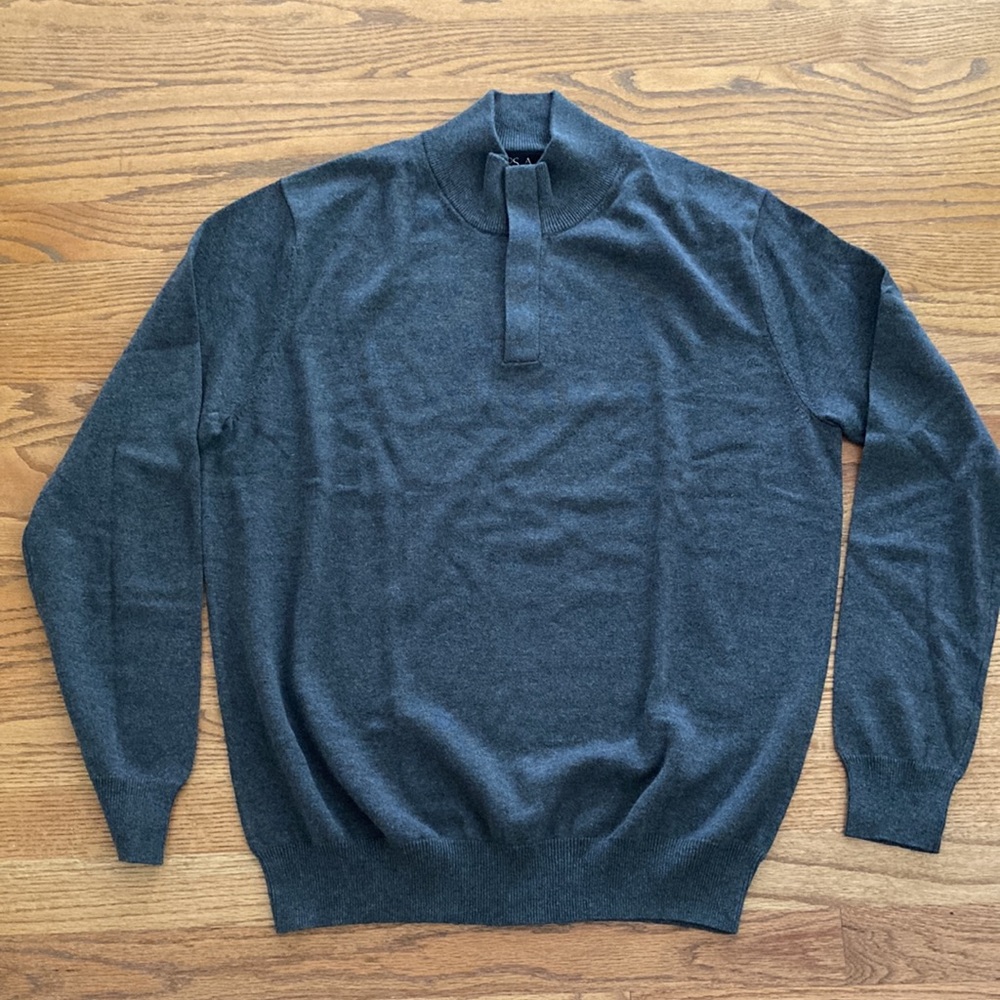 NWOT Jos A Bank Cotton Mock Turtleneck Sweater